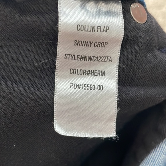 HUDSON COLLIN FLAP SKINNY CROP MED WASH BLUE SIZE 26 NWT - Picture 13 of 14